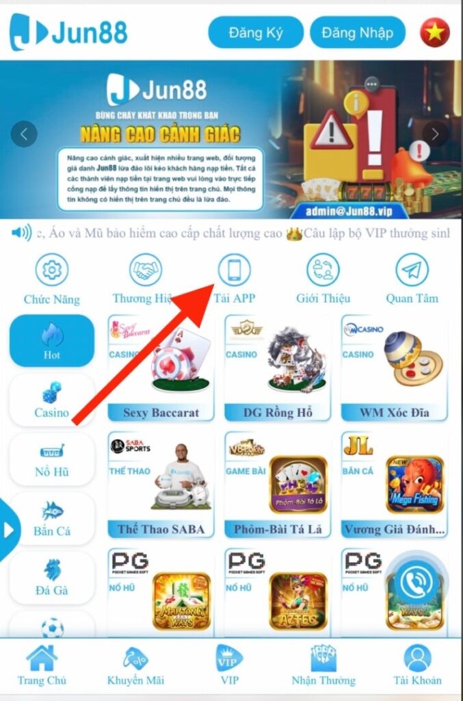 Bấm chọn Tải app 