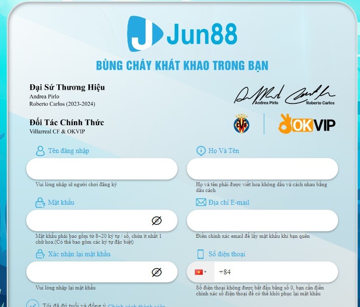 Hướng dẫn đăng ký tham gia casino tại fun88