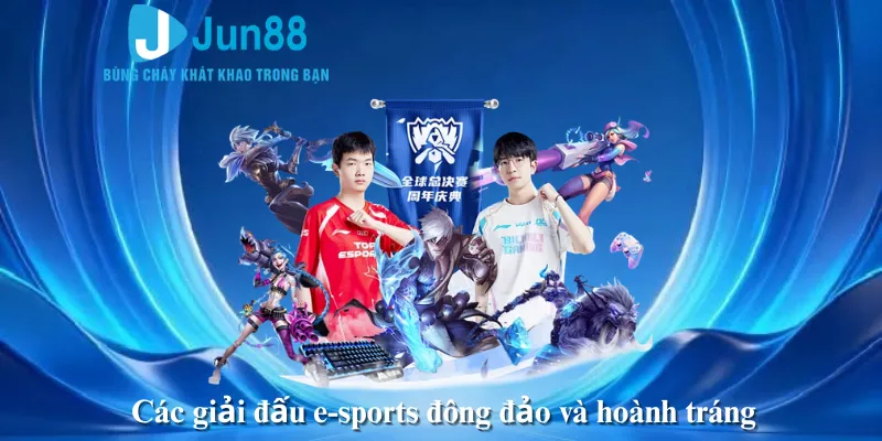 Các giải đấu e-sports đông đảo và hoành tráng